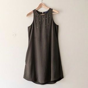 Apt 9. Olive dress with embellishments